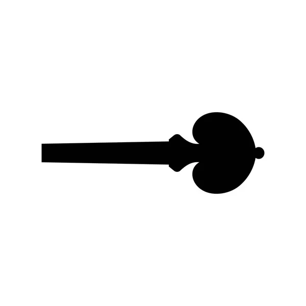 Stimmwirbel Für Ein Saiteninstrument Symbol — Stockvektor