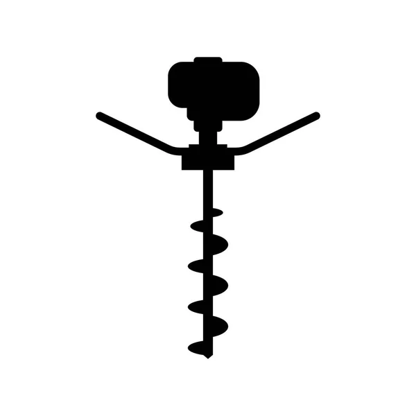 Draagbare Drilling Rig Pictogram — Stockvector