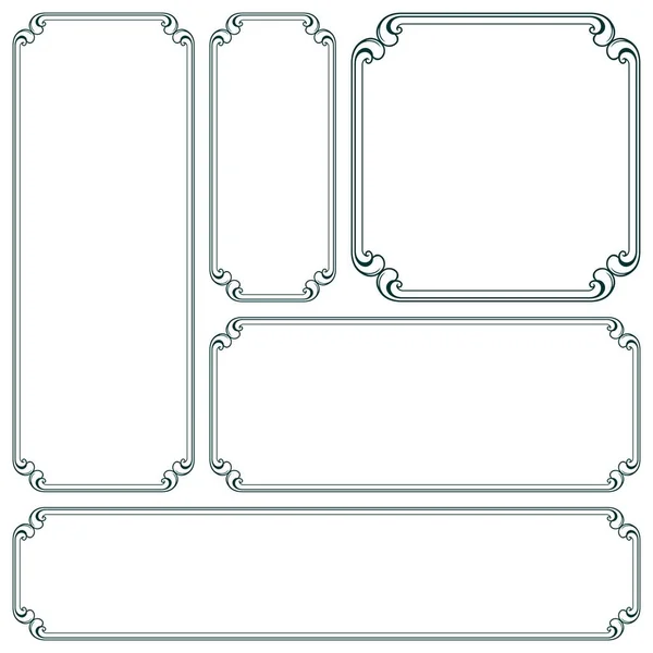 Cadres Avec Des Proportions Différentes — Image vectorielle