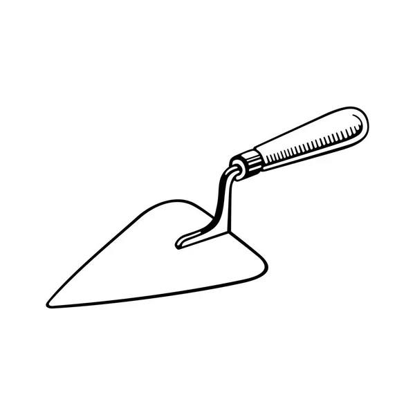 Лопатка Ручной Кладки Инструмент — стоковый вектор
