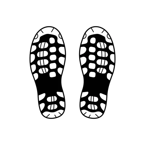 Pair Tread Shoe Soles — Stock Vector