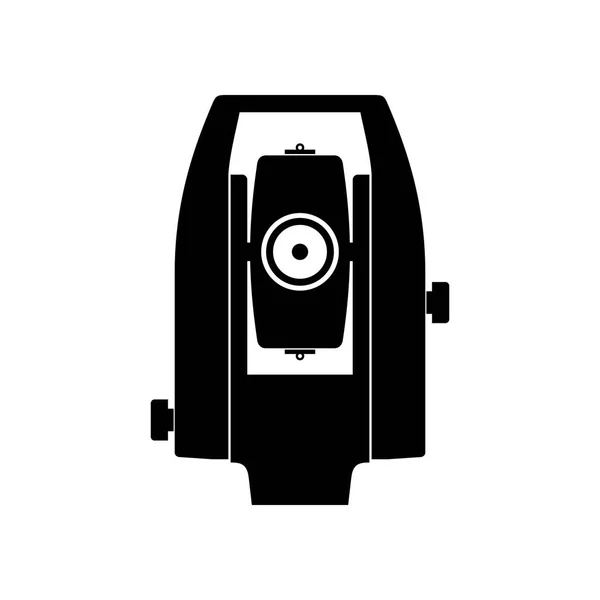 Toplam Stasyonu Teodolit Elektronik Optik Enstrüman — Stok Vektör