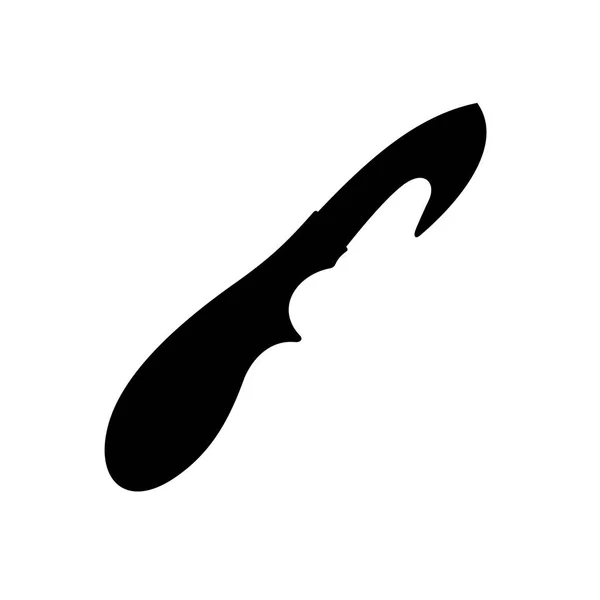 Couteau Skiving Cuir Image Ombre — Image vectorielle