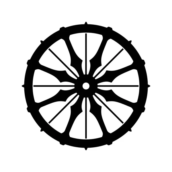 Wheel Dharma Dharmachakra — Stock Vector