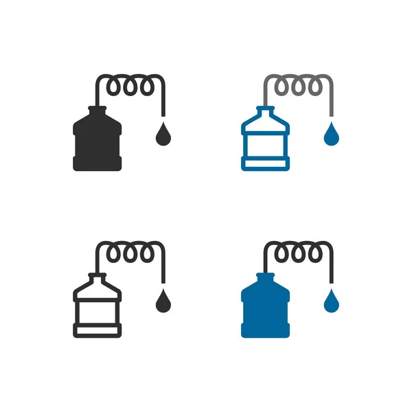 Ensemble Icônes Appareils Distillation — Image vectorielle