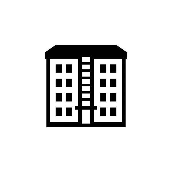 Několikapatrová Budova Činžovní Dům — Stockový vektor