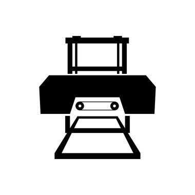 Endüstriyel pistonlu gördüm, siluet