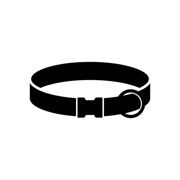 Classic Dog Collar Silhouette — Stock Vector