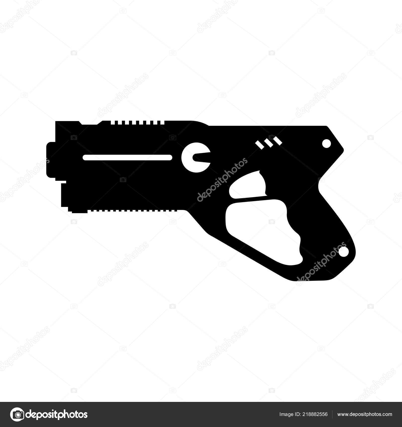 Laser Tag Gun Silhouette Stock Vector Image by ©Den.Barbulat 218882556