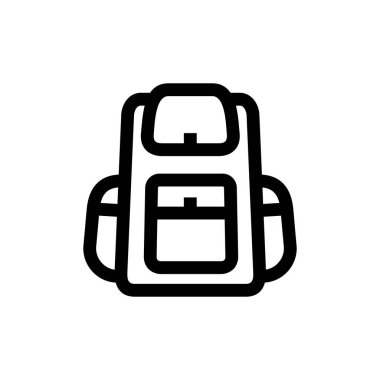 Turizm Seyahat sırt çantası, siluet