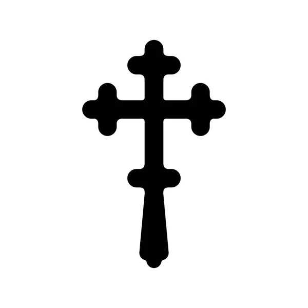 Christliches Religiöses Kreuz — Stockvektor