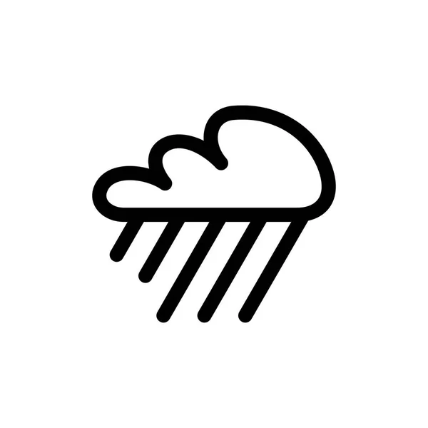 大雨天气图标 — 图库矢量图片