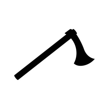 Oduncu orman balta, siluet