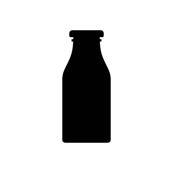 Tej Üveg Silhouette — Stock Vector