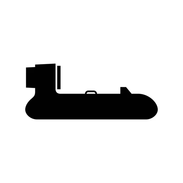 Hovercraft Petit Bateau Coussin Air Individuel — Image vectorielle