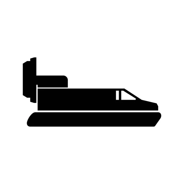 Air Cushioned Passenger Boat — Stock Vector