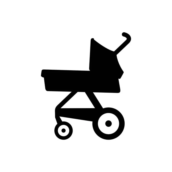 Newborn Baby Stroller Pram Carriage — Stock Vector