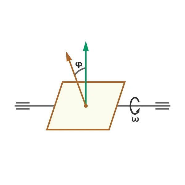 Circuito Del Alternador Generador Eléctrico — Vector de stock