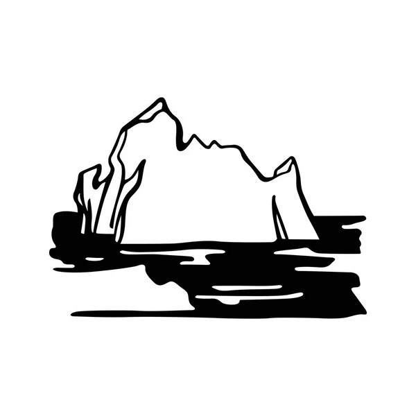 Айсберг Армада Северном Море — стоковый вектор
