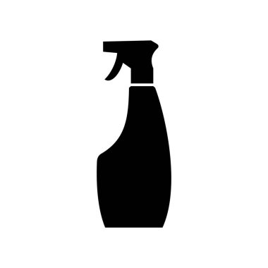 Liquid detergent bottle with sprayer clipart