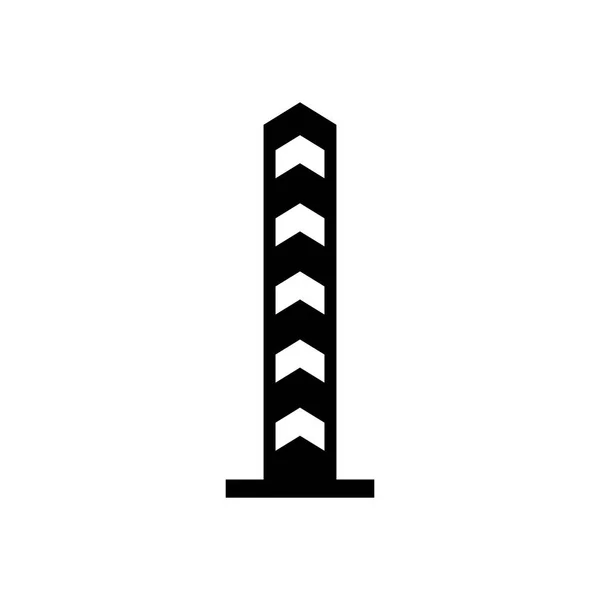 Grenze Grenzsäule Symbol — Stockvektor