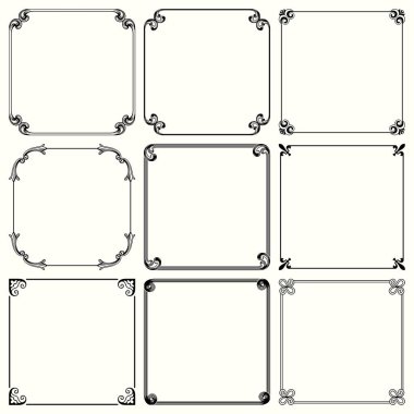 Dekoratif çerçeve kümesi