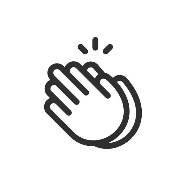 Clapping Hands Sign Icon — Stock Vector