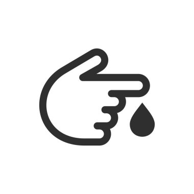 Parmak kan testi, kan bırakarak