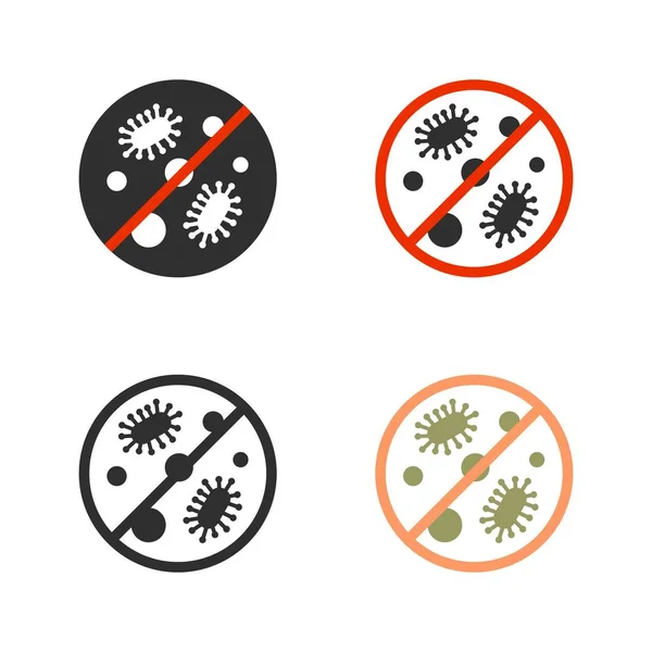 Antibakterielle Aktivität Mikrobizid Rundes Zeichen — Stockvektor