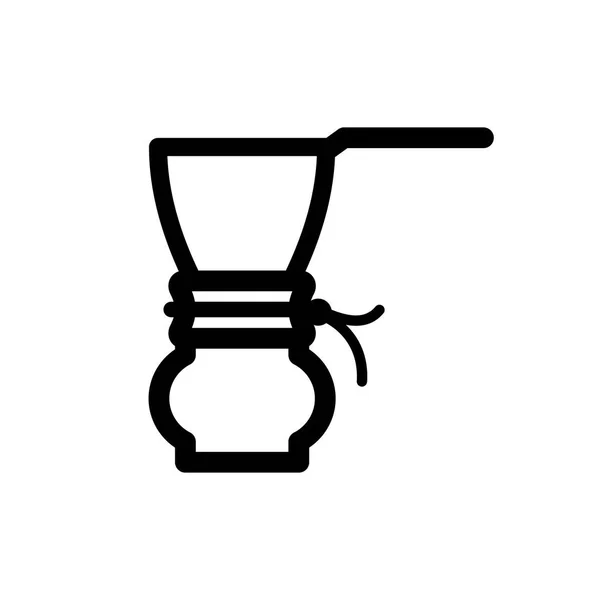 Kaffe Dropp Potten Med Filter — Stock vektor
