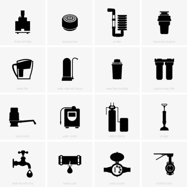 Su hazırlama ve işleme, set - vektör