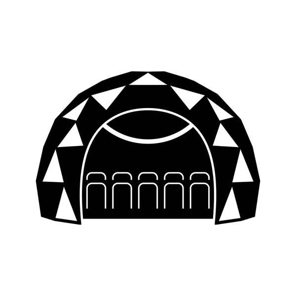 Mobiele Planetarium Dome Vector — Stockvector