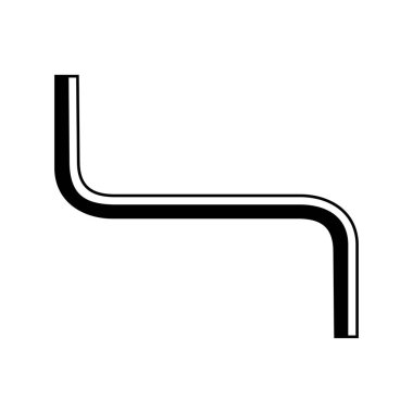 Mobilya altı köşe anahtar - vektör