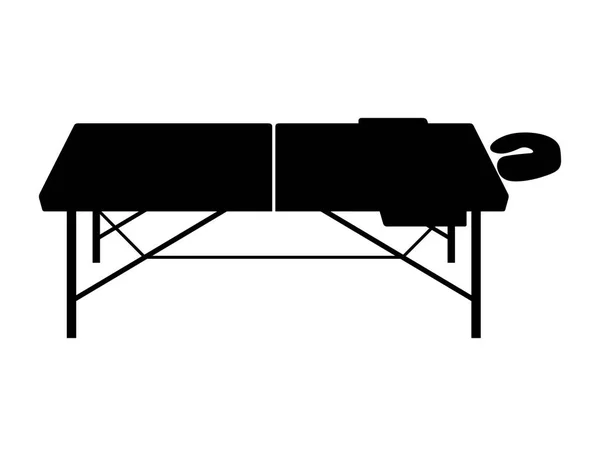 Table Massage Portable Pliante Vecteur — Image vectorielle