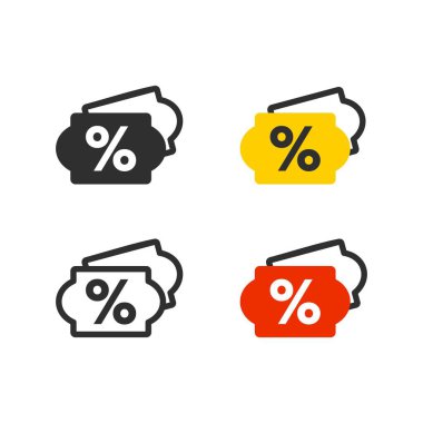 Özel indirim, teklif, kupon istemcileri - vektör için
