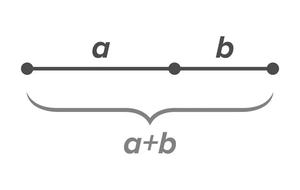 セグメント ベクトルの合計 — ストックベクタ