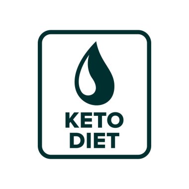 Keto diyet sembolü - Vektör