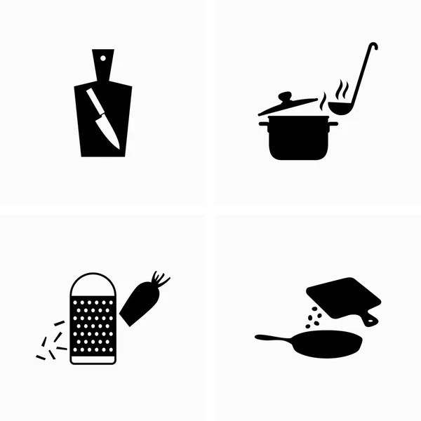食物制备 烹饪设备 — 图库矢量图片