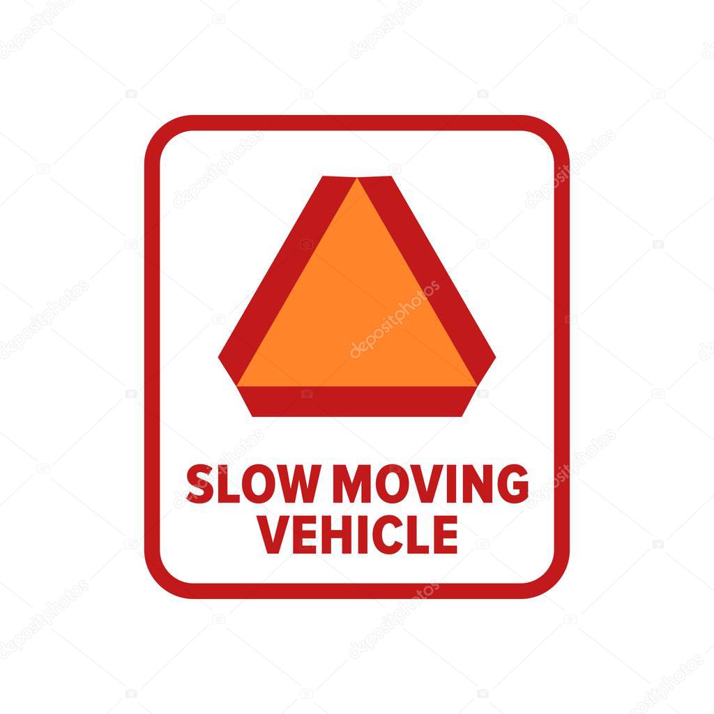 Slow Moving Vehicle symbol - Vector