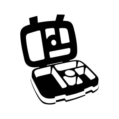 Bento çocuk öğle yemeği kutusu - Vektör