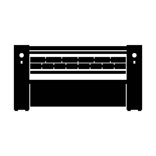 カレンダーアイロン機 ベクトル — ストックベクタ