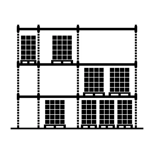 Rekken Voor Industriële Opslag Vector — Stockvector