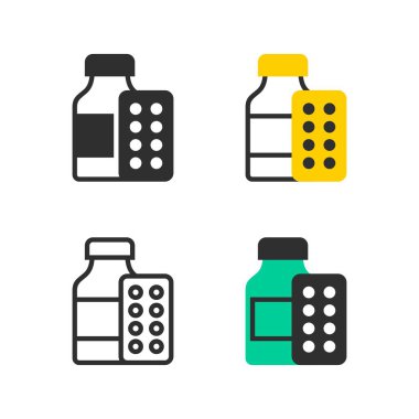 İlaç şişe ve hap blister