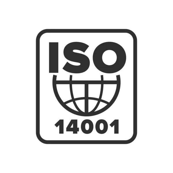 Símbolo 14001 Organización Internacional Normalización — Archivo Imágenes Vectoriales