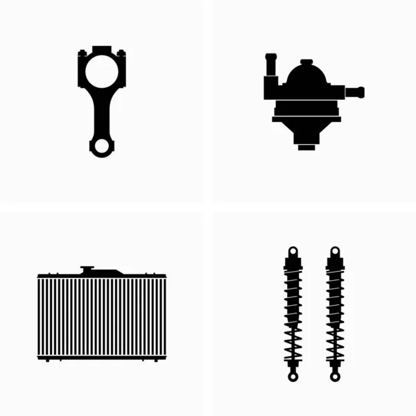 Запасные Ремонтные Части Автомобилей — стоковый вектор