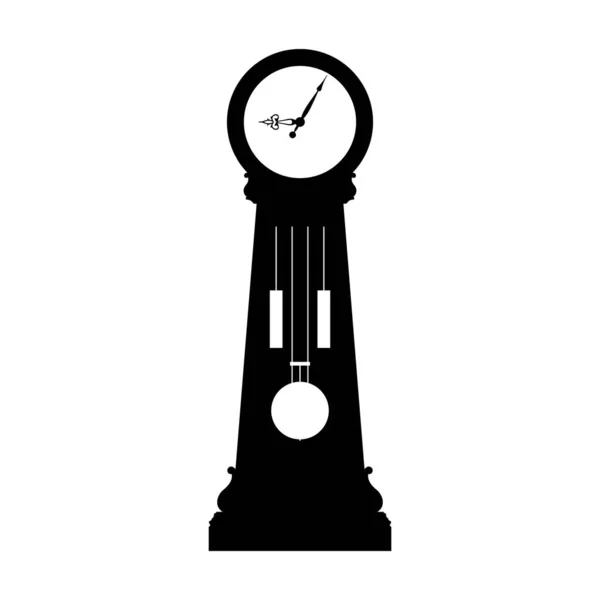 Antiguo Reloj Piso Caso Alto Moda — Vector de stock