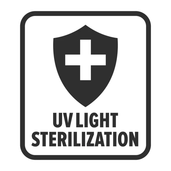 Licht Sterilisationstechnologie Zeichen — Stockvektor