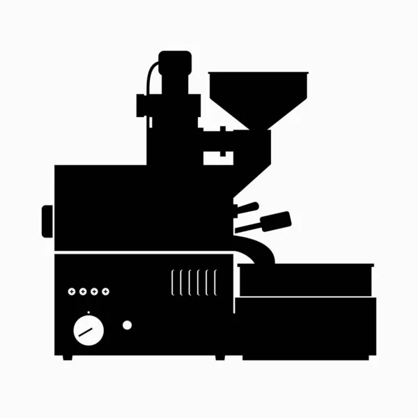 Máquina Automática Torrefação Grãos Café —  Vetores de Stock