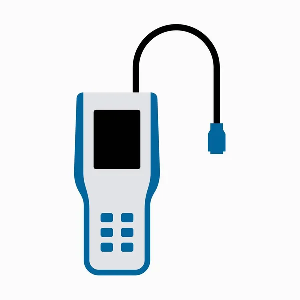 Draagbare Luchtanalysator Zuurstofconcentratiedetector — Stockvector