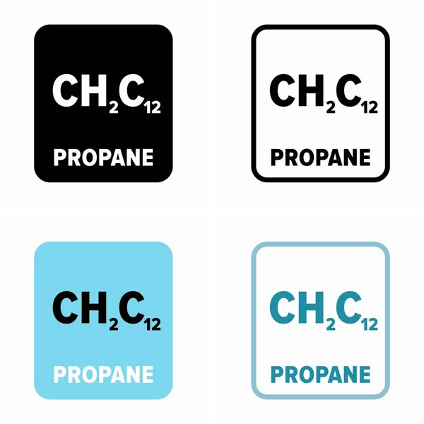 Propaan Gebruikt Voor Verwarming Ovens Drogers Gas — Stockvector